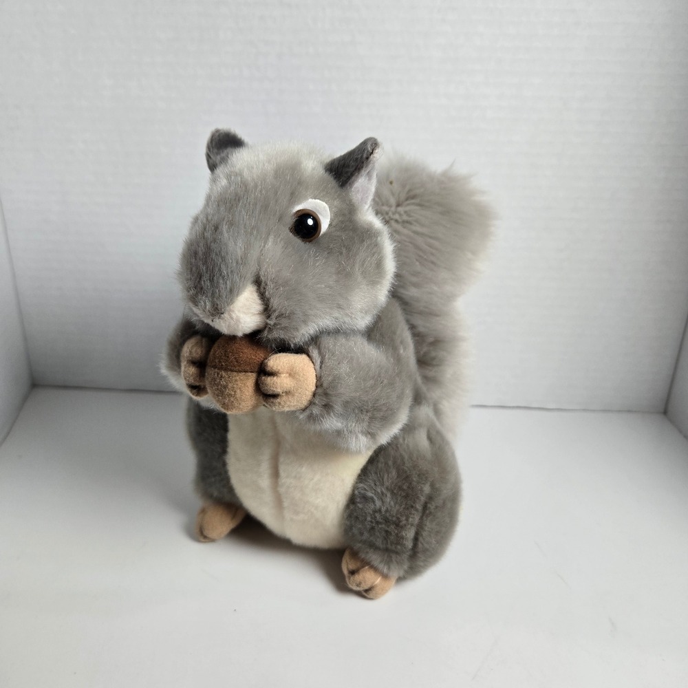 Aurora Miyoni Plush Grey Squirrel 8 Inch 26172 Stuffed Animal Toy Realistic